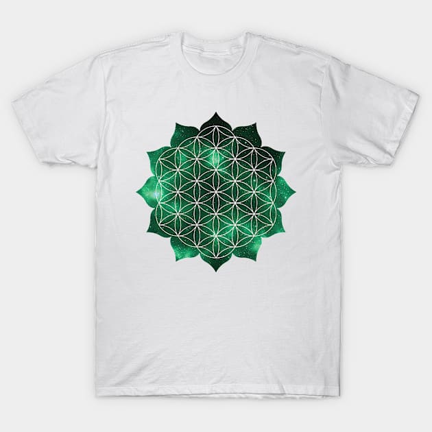 Flower of life Mandala T-Shirt by emma17